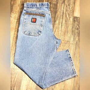 Wrangler Riggs Workwear Jeans Mens 34x30  Blue Denim Pant